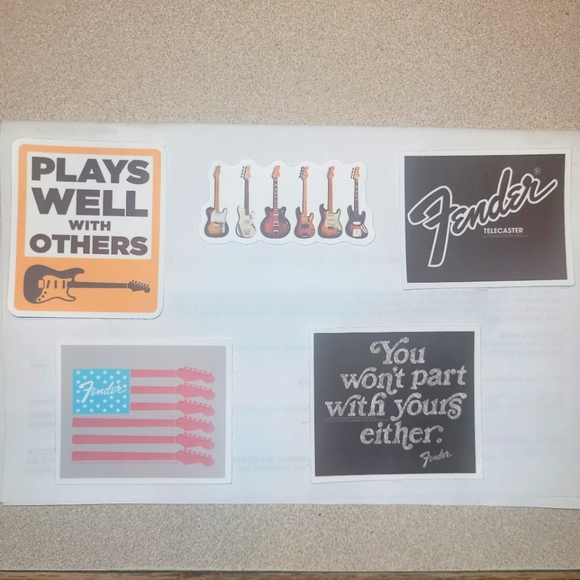 Guitar Stickers Bundle Music Themed Stickers - Picture 1 of 1